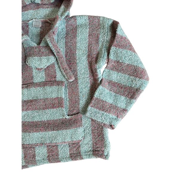 BAD BUNNY Retro Upcycled Mexican Poncho Reggaeton Reworked Sweater Kids Size S - Picture 7 of 11